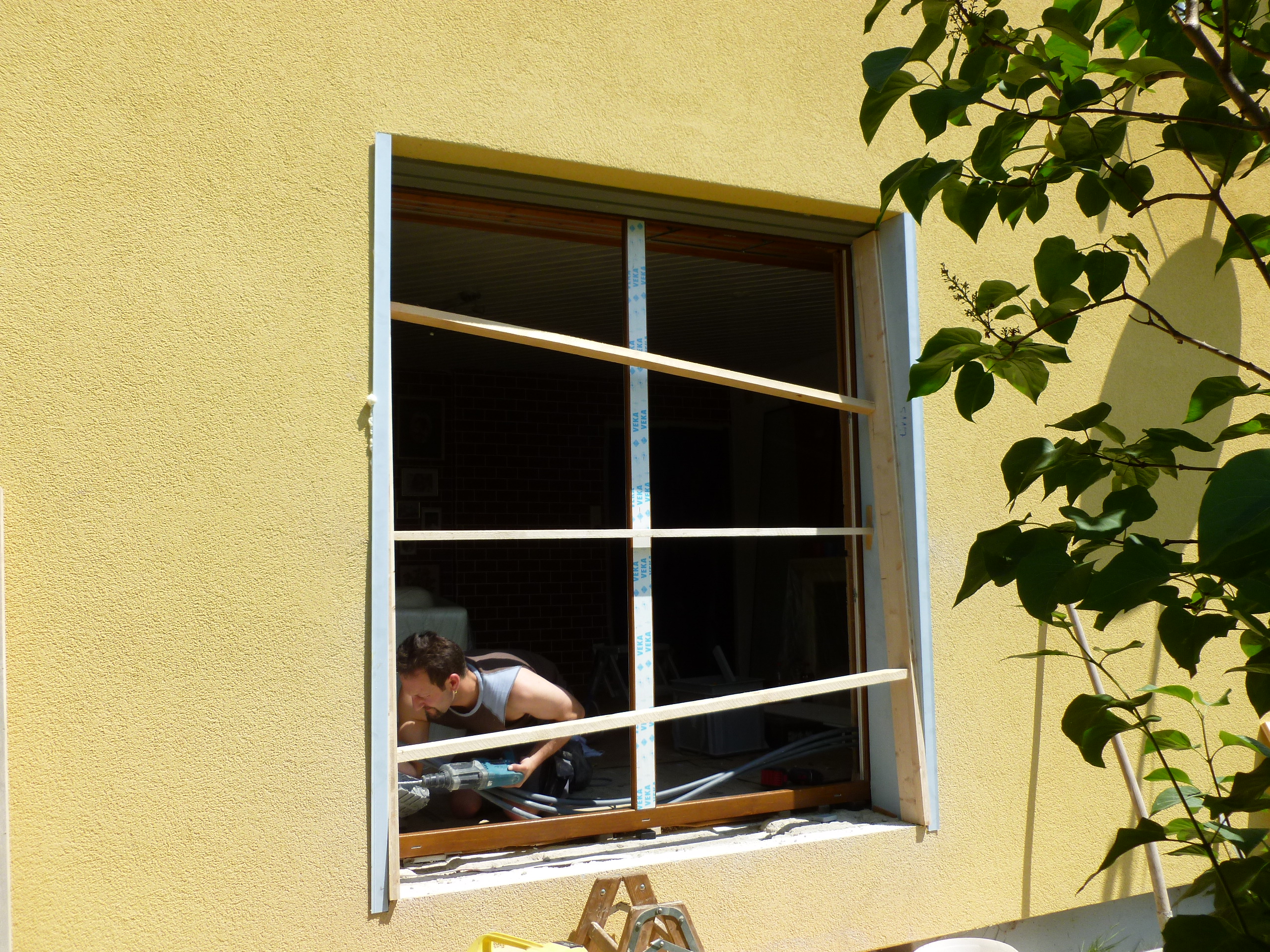 Einbau der Fenster