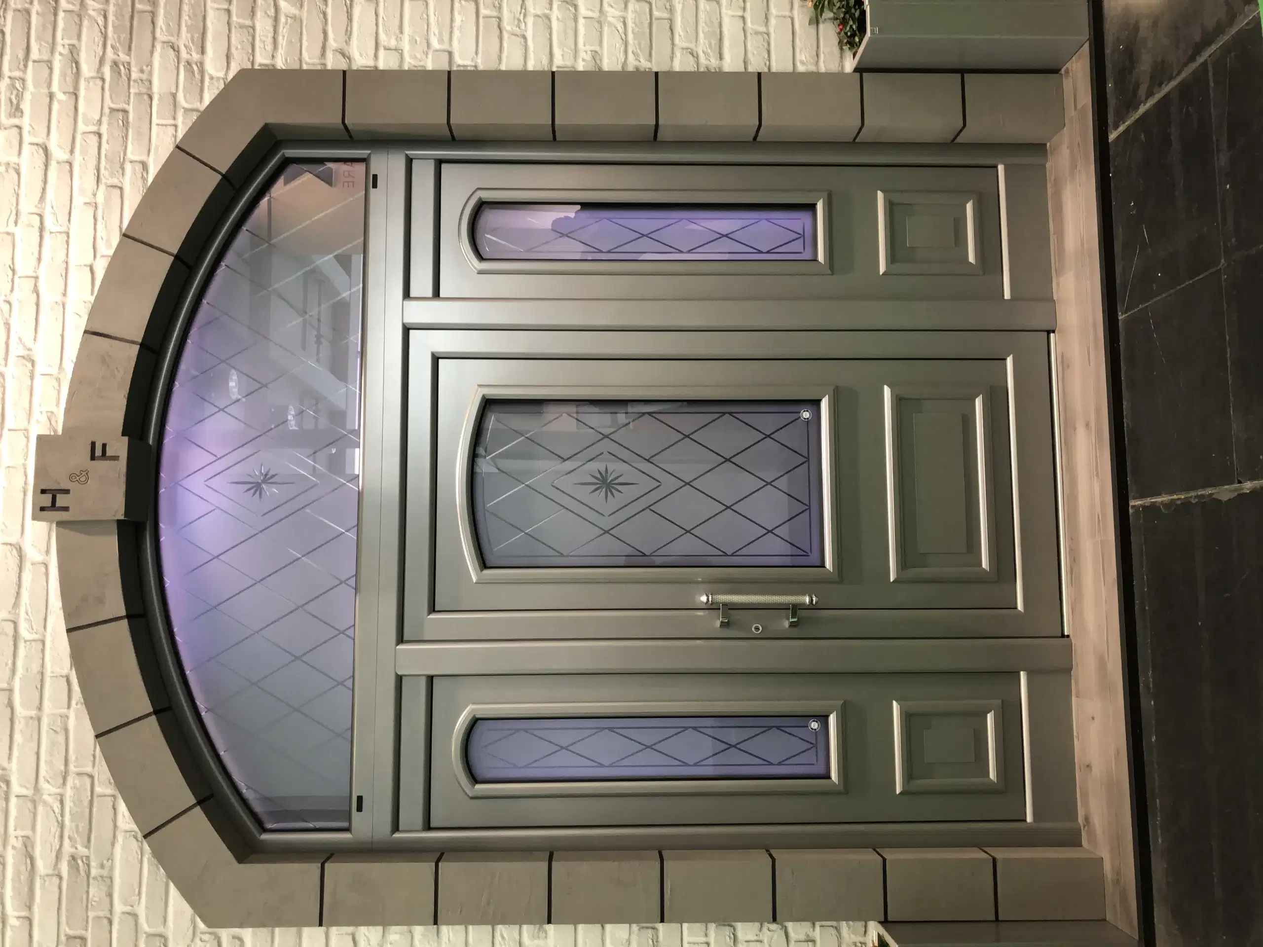 Aluminum Haustüre Portal Desinge